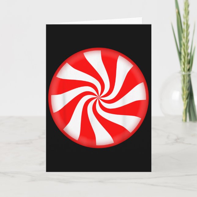 Peppermint Candy Christmas  Card (Front)