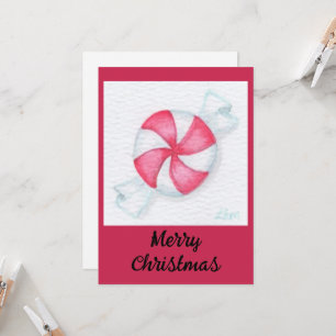 Peppermint Candy Christmas Cards