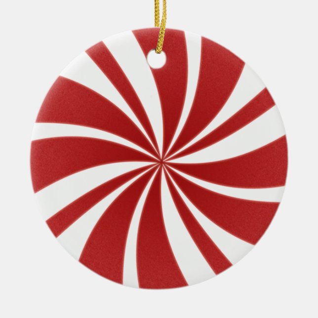 PEPPERMINT CANDY CHRISTMAS ORNAMENT (Front)