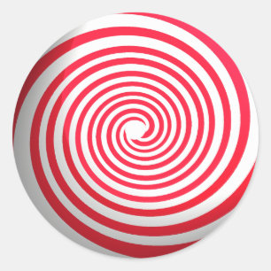 Peppermint Candy Classic Round Sticker