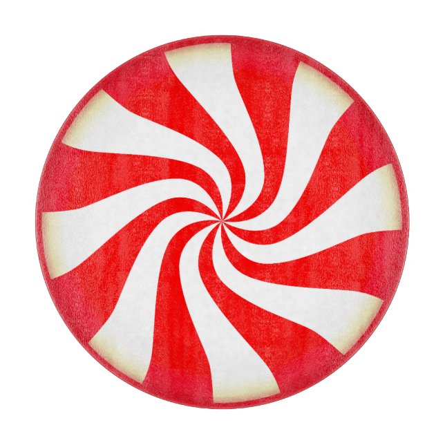 Peppermint Candy Cutting Board (Front)
