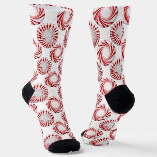 Peppermint Candy Dots Crew Socks