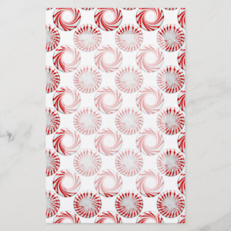 Peppermint Candy Dots Stationery