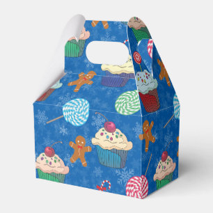 Peppermint Candy ,Gingerbread Man and cup cake Favour Box