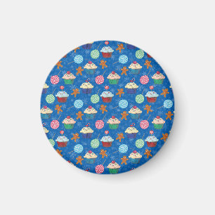 Peppermint Candy ,Gingerbread Man and cup cake Magnet