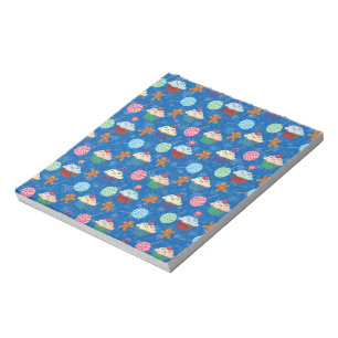 Peppermint Candy ,Gingerbread Man and cup cake Notepad