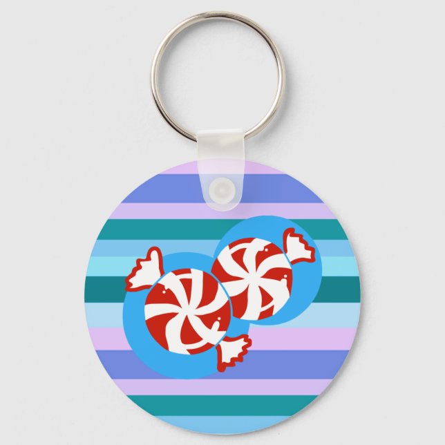 Peppermint Candy Key Ring (Front)