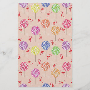 Peppermint Candy Mints Christmas,candy canes Stationery