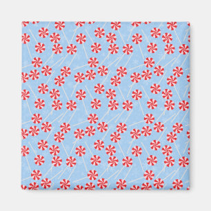 Peppermint Candy Mints Christmas Magnet