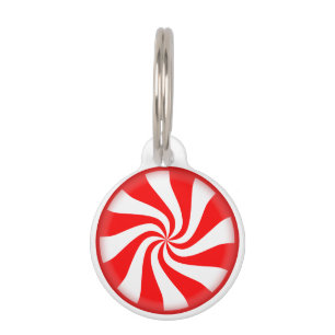 Peppermint Candy Pet Tag