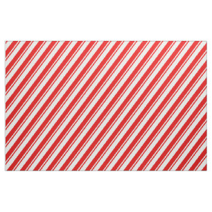 Peppermint Candy Red White Stripe Fabric