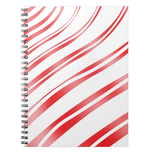 Peppermint Candy Stripe Notebook (Front)