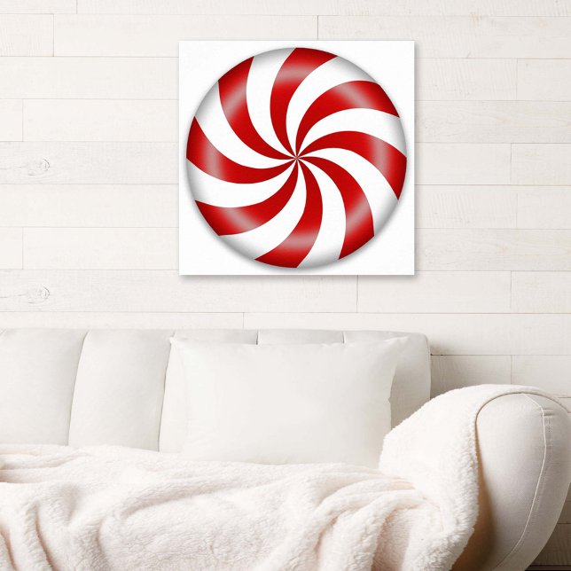 Peppermint Candy Swirl Poster (Peppermint candy poster for holiday fun. Your choice of sizes.)