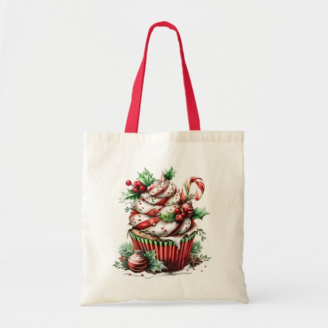 Peppermint Cupcakes Tote Bag (Front)