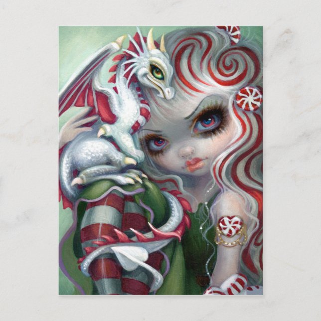 "Peppermint Dragonling" Postcard (Front)
