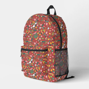 Peppermint Dreams Snoopy Candy Pattern Printed Backpack