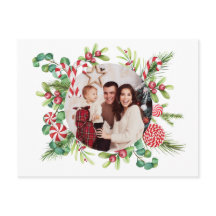 Peppermint Elegance Postcard