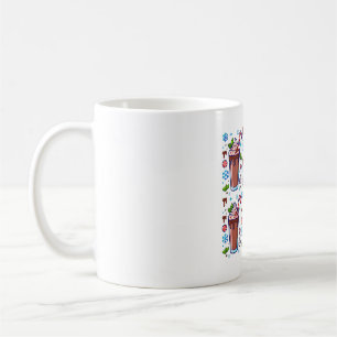 Peppermint Frozen Hot Chocolate Art Coffee Mug
