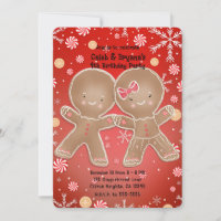Peppermint Gingerbread Boy & Girl Birthday Party