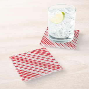 Peppermint Glass Coaster