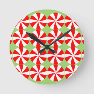 peppermint green round clock