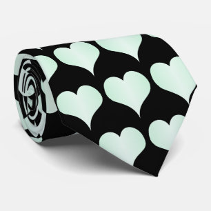 Peppermint Hearts Design Tie