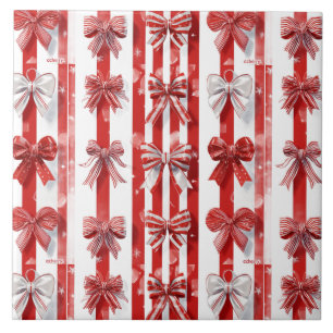 Peppermint Holidays Ceramic Tile