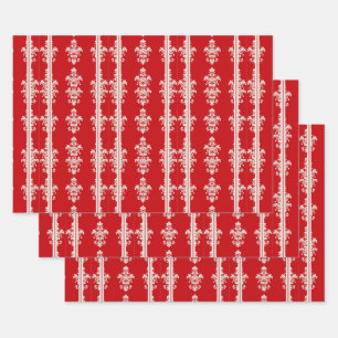 Peppermint Holidays Wrapping Paper Sheet