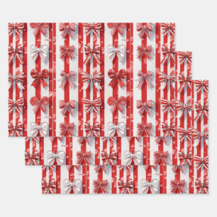 Peppermint Holidays Wrapping Paper Sheet