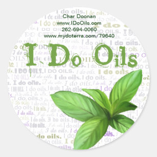 Peppermint "I Do Oils" Label