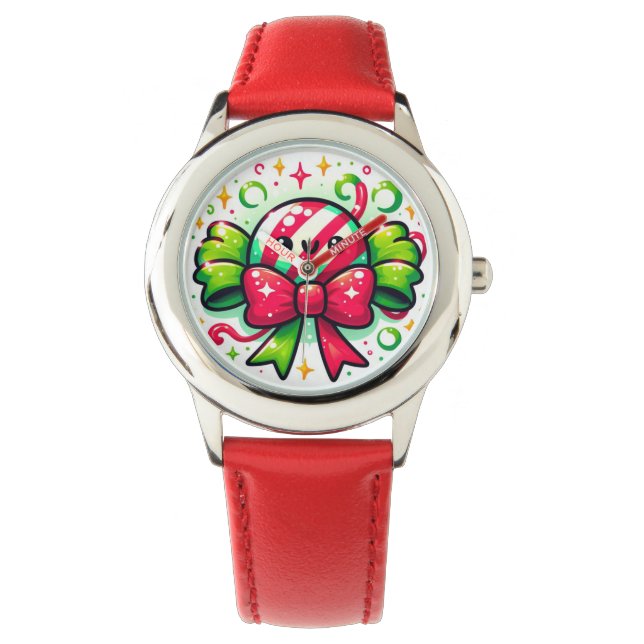 Peppermint Joy: Holiday Candy Character Watch (Front)
