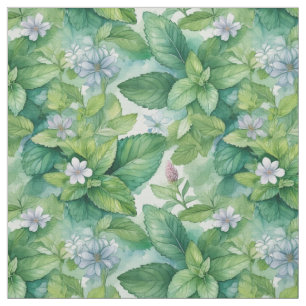 Peppermint Leaves Fabric