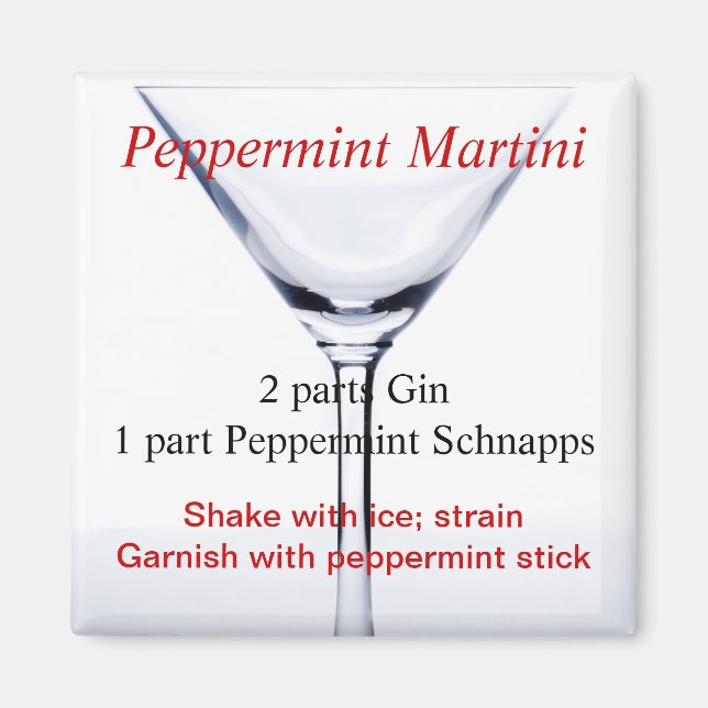 Peppermint Martini Magnet (Front)