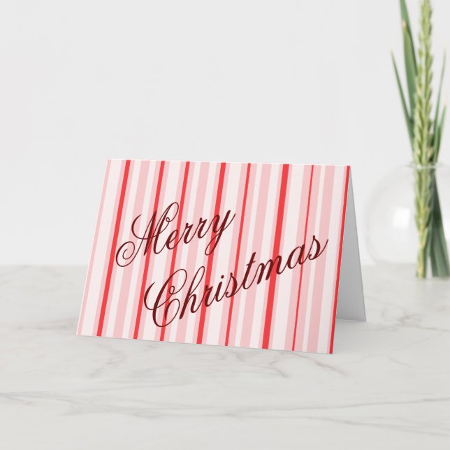 Peppermint Merry Christmas card (Front)