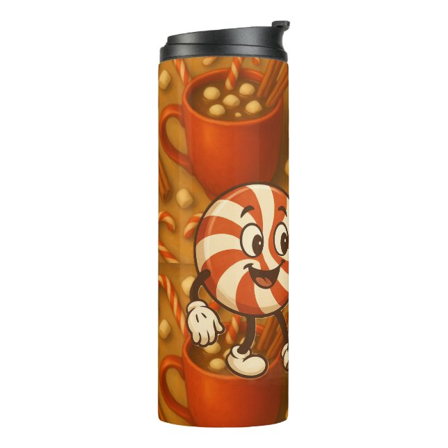 Peppermint Mocha Dream • Winter Coffee Tumbler (Rotated Left)