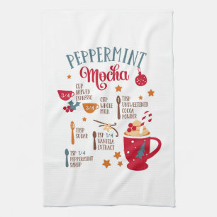 Peppermint Mocha Tea Towel
