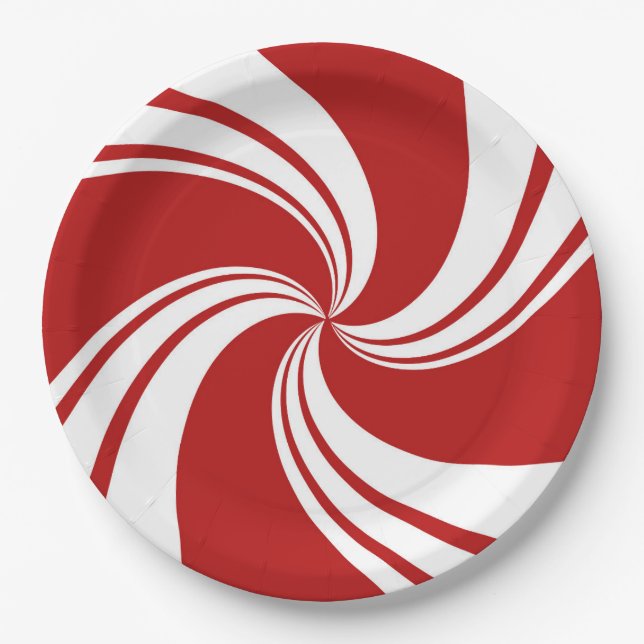 Peppermint Paper Plate (Front)
