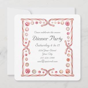 Peppermint Party Invitation