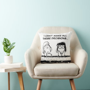 Peppermint Patty & Marcie at the Wall Cushion