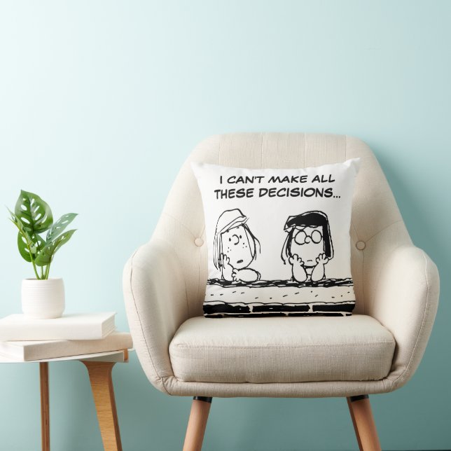 Peppermint Patty & Marcie at the Wall Cushion (Chair)