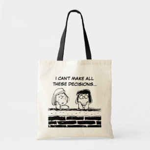 Peppermint Patty & Marcie at the Wall Tote Bag