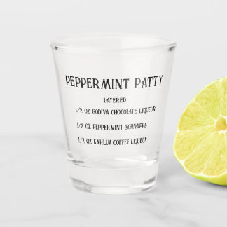 Peppermint Patty novelty shot glass