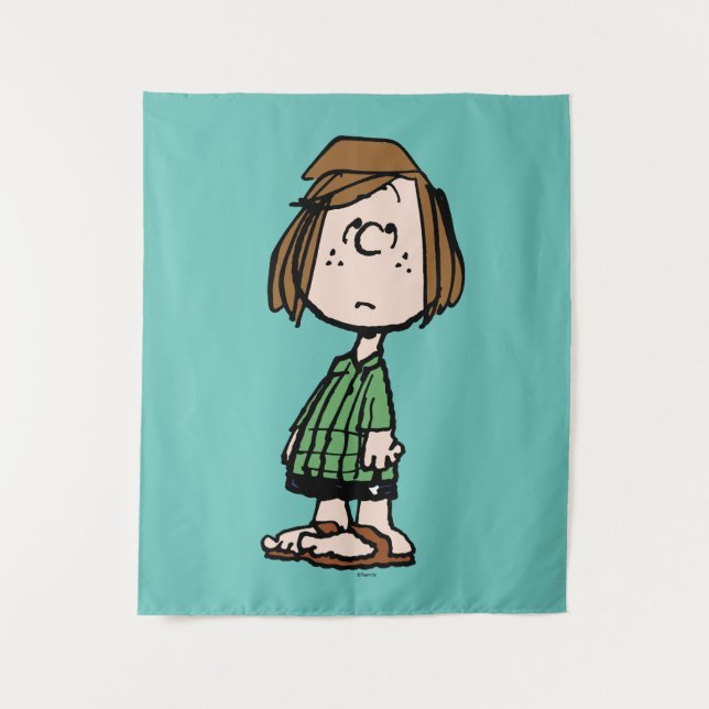Peppermint Patty Rolling Eyes Tapestry (Front)