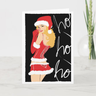 Peppermint Peek Holiday Card