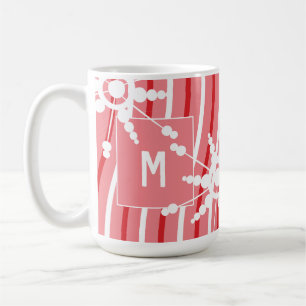 Peppermint Rainbow Christmas Snowflake Coffee Mug
