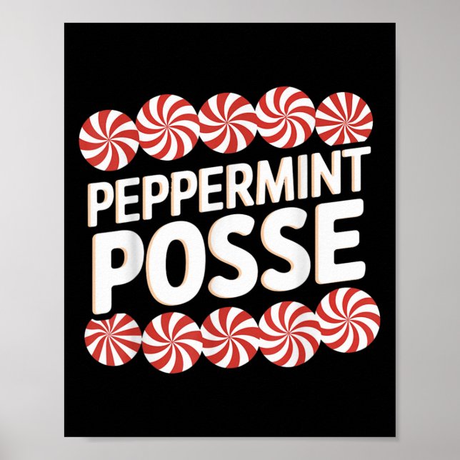Peppermint Sse Festive Christmas Candy Theme Famil Poster (Front)