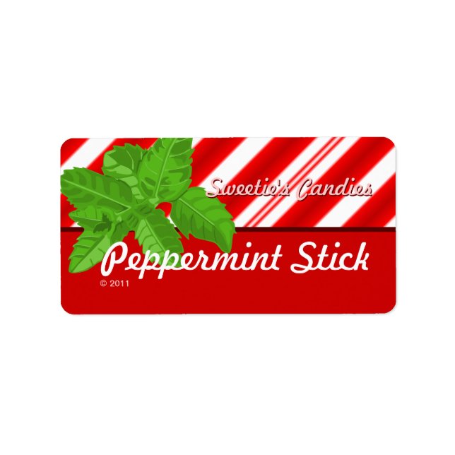 Peppermint Stick Labels (Front)