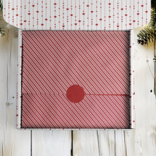 Peppermint Stripe Red and White Classic Christmas Tissue Paper