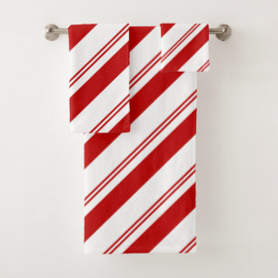 Peppermint Stripes Bath Towel Set