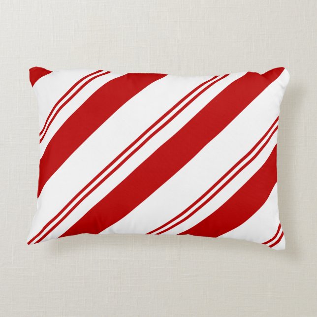 Peppermint Stripes Decorative Cushion (Back)